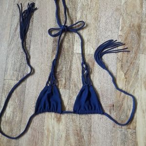 Acacia swimwear Indigo Tunnels bikini top